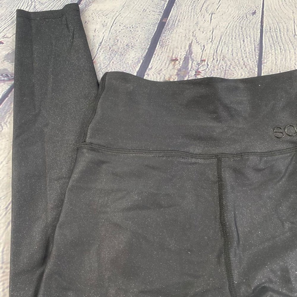 SOUL Women's Black Athletic Leggings High Rise - Picture 5 of 8